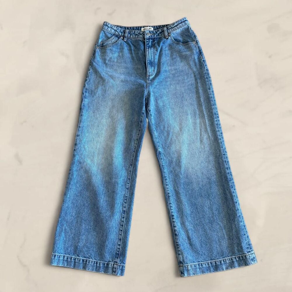 rollas high rise wide leg jeans size 30